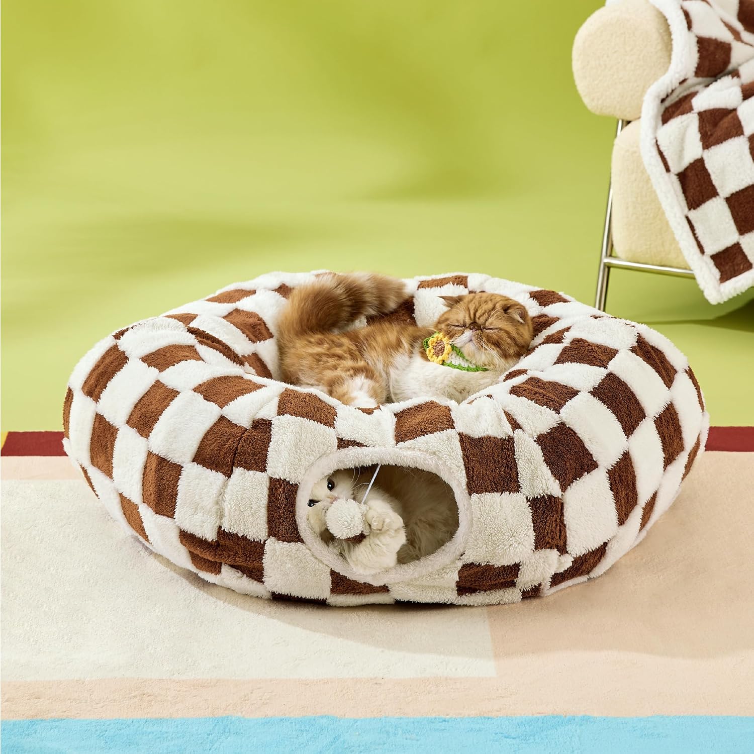 Cat Tunnel Bed for Indoor Cats