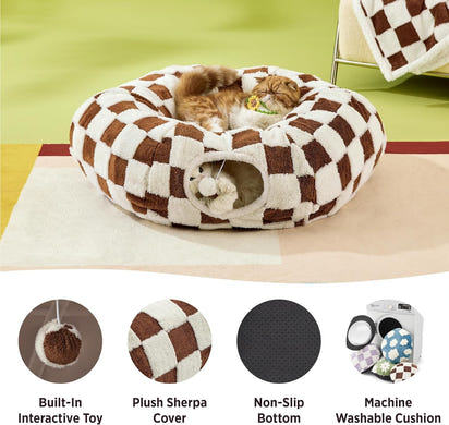 Cat Tunnel Bed for Indoor Cats