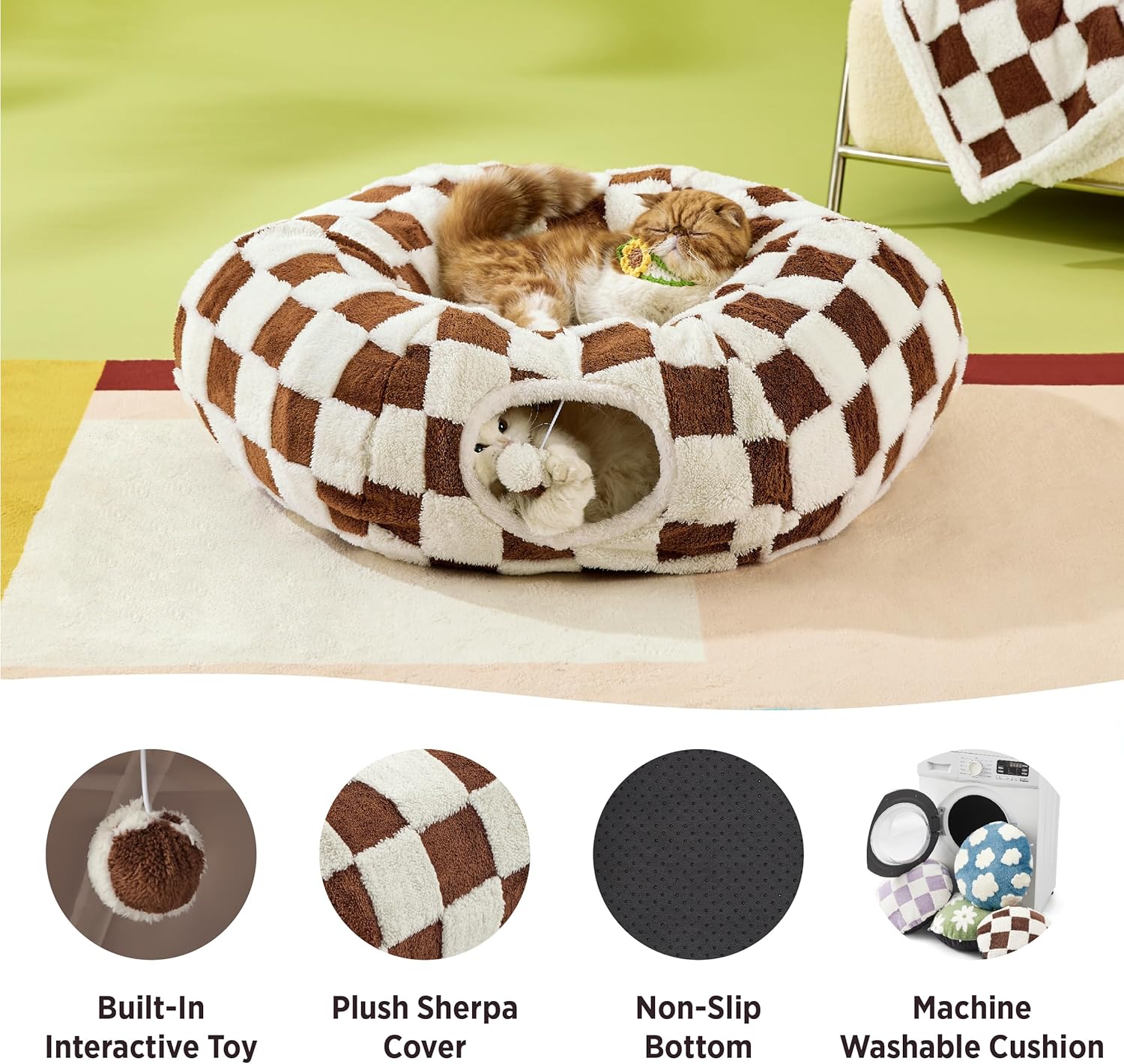 Cat Tunnel Bed for Indoor Cats